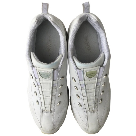 Skechers Sport Premium Premix Leather Slip On Sneaker SN1704 Womens White 10 - Picture 7 of 10